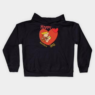 valentines day cupid funny gifts Kids Hoodie